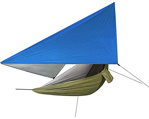 Camping HäNgematte 3 In 1 ReisehäNgematte Moskitonetz Zelt Tarp HäNgematte 2 Personen Outdoor Ultraleichte Atmungsaktiv