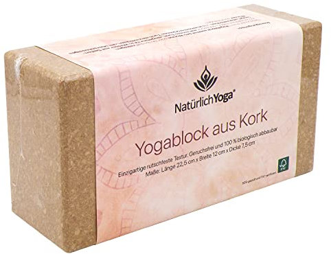 NatürlichYoga® - Yogablock Aus Echtem Kork