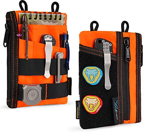 VIPERADE VE16 X-pac Pocket Organizer, EDC Pouch for Men, 7 Pockets EDC Pocket Organizer EDC Pouch for Everyday Carry, Multitool Pocket Pouch Wallet, Pocket Pouch for Men