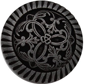 10 Stück silber matt schwarz Metallknöpfe edles Muster Ösenknöpfe 12mm, 18mm oder 20mm made in Germany (18mm)