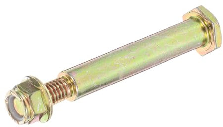 Milisten Lawn Mower Wheels Bolt Complete Steel Threaded Screw with Nut Sturdy Golden Finish for Lawnmower Rear Wheel Accessory