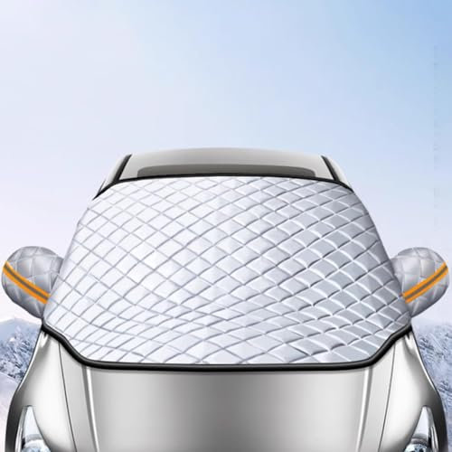 FCOLTIFQ Frontscheibenabdeckung Auto Winte Für Ford Transit Van MK8, Scheibenabdeckung Magnet Windschutzscheibenabdeckung Frostschutz Sonnenschutz für Gegen Schnee EIS Frost UV,B/Orange