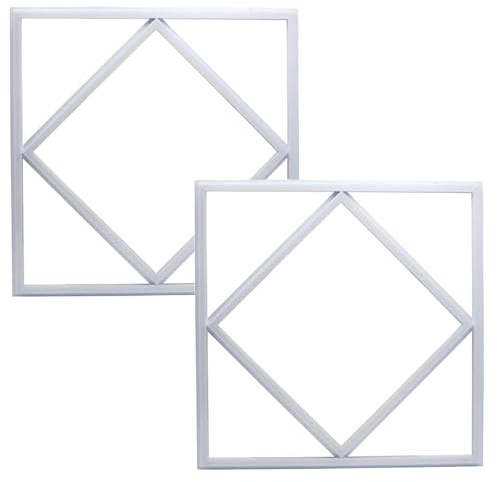 Brightex (Pack of 2 Ultra-Bright LED Diamond Panel Lights, 72W 600x600mm, 7200 Lumens, Diamond Square Recessed Ceiling Light, Commercial Lighting for Offices & Workspaces (Cool White 7000K)