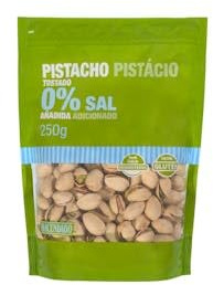 Pistacho tostado Hacendado 0% sal añadida Paquete 250 g Pack 2