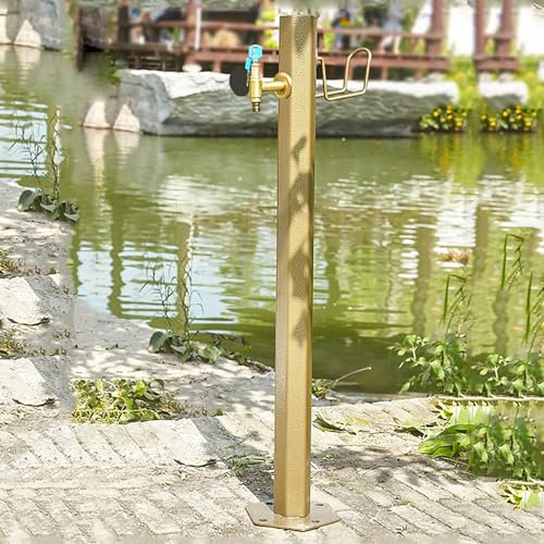Frostsicherer Außenhahn – vertikale Gartenwassersäule frostfreier Wasserzapfhahn Schlauch Lätzchen Bodenmontage Wasserhahn