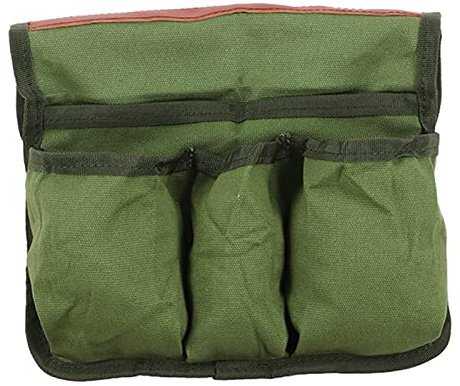 Tomedny Borsa per braccioli di sedie da spiaggia, portabicchieri per sedie da spiaggia, organizer per braccioli da campeggio, borsa da appendere lateralmente per sedia a rotelle, (Green)