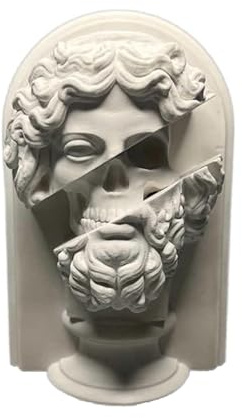 Statuetta Decorativa Da Scrivania - Statua Artistica Creativa, Decorazione Da Scrivania Con Scultura Artistica Per La Famiglia, Ornamento In Gesso Con Mitologia Romana Retrò