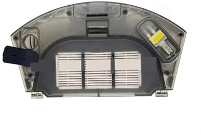 Tanque De Aspiradora: Tanque De Agua 2 En 1 Con Depósito De Polvo Y Base De Carga For Accesorios De Aspiradora Robot RV-L11-A Con Filtro HEPA.(WHITE)