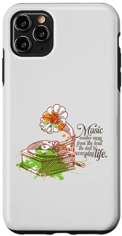 Custodia per iPhone 11 Pro Max La musica lava via la polvere del grammofono della vita quotidiana