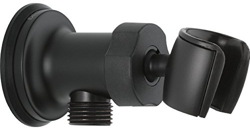 Delta Faucet U4985-BL-PK UniversalShoweringComponents Adjustable Wall Mount Elbow, Matte Black