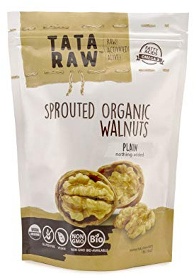 TATA RAW - Sprouted Organic Walnuts - PLAIN. Nothing Added - 3 lb