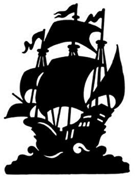 SUIFENG Autoaufkleber 13.3X18Cm Hübsches Drachenschiff Boot Segel Seemann Dekor Auto Aufkleber Vinyl Silhouette Schwarz/Silber Grafik