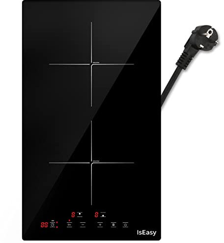 Plaque à Induction, Plaque Induction 2 feux, Plaque de cuisson Induction Double, 3400W Plaque de Cuisson Électrique, 2 Foyers de Cuisson