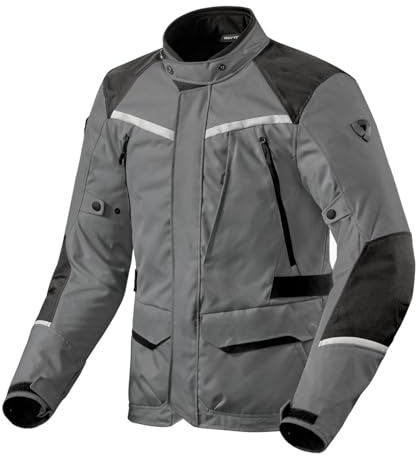 REV'IT! Revit Voltiac 3 H2O Giacca tessile moto, grigio, M
