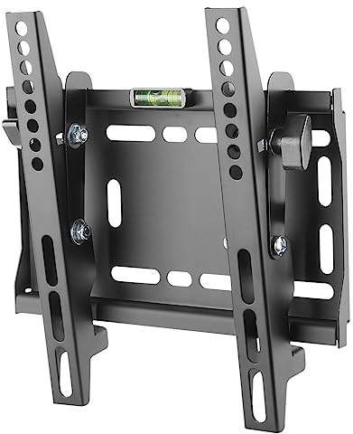 CAVO TV-väggfäste 23-42 tum för skärmar upp till 50 kg, Max VESA 200 x 200 mm lutningsbart TV-fäste för LCD/LED/Plasma-TV Flat&Curved | Max VESA 200 x 200 mm lutbar TV-hållare för LCD/LED/Plasma-TV platt och böjd