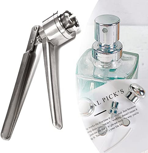 Effizientes Verschließwerkzeug – Premium Edelstahl Manuelle Parfümflasche Spray Vial Crimper, Handversiegelungsmaschine für 13 mm, 15 mm, 20 mm Crimper Dichtungen