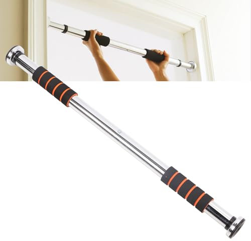 Topyond Klimmzugstange für die Tür, robust, verstellbare Klimmzugstange mit Komfortgriffen, für Fitnessübungen für Erwachsene, 62–100 cm