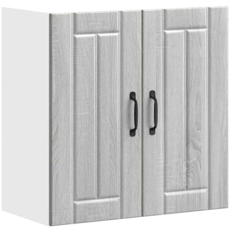 vidaXL Lucca Grey Sonoma Kitchen Wall Cabinet - Engineered Wood, Modern Style, Ample Storage 60x31x60 cm, Easy Maintenance