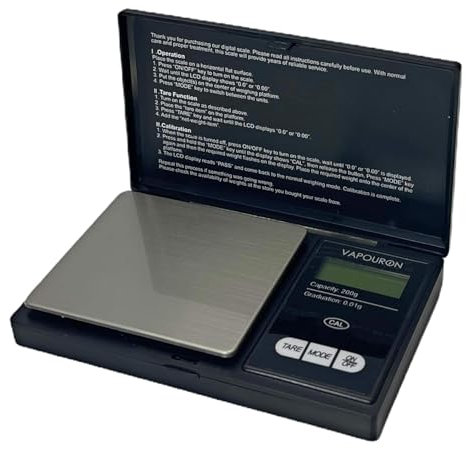 Digital Kitchen Pocket Scales,500g Mini Pocket Kitchen Weighing Scales with Back-lit LCD Display 0.1g,Jewelry Weighing Scales with Back-lit LCD Display, High Precision Scale (0.1g-500g)