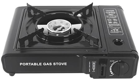 Four de camping à gaz | Cuisinière au avec brûleur | Brûleur de cuisson | Four à fumée multifonction pour chasse, terrasse, pique-nique, randonnée et sac à dos