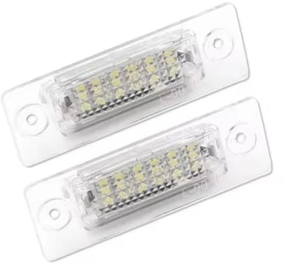 Vvhabpm LED Numero Luce Targa Per Per Passat B5.5 B6 Transporter T5 Per Jetta Mk5 Per Touran MK1 Caddy Per Golf Plus Mk5 2 Pezzi Luci Targa A LED Luci Targa