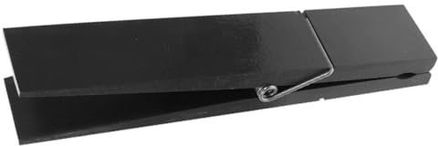 Jumbo Wooden Clothespin Towel Holder Clip 22x4x5cm Black