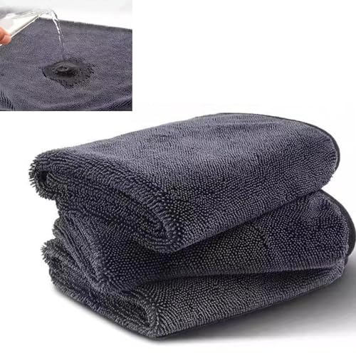 Plomveriq 3 Pcs Drying Towel 60 x 40 cm, Magic Bathroom Drying Cloth Extra Large, Super Absorbent Microfibre Cleaning Cloths, Magic Cloths for Cleaning Shower Glass, Mirrors Window Car Windscreen