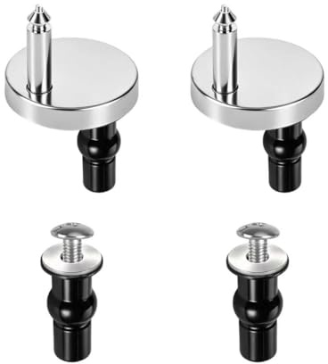 Okeno Select 2 Pcs Top Fixing Toilet Seat Hinges, Universal Quick Release Toilet Seat Fixings, tToilet Hinges Fittings for WC Blind Holes