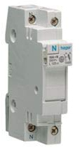 Hager - Sicherungshalter 8,5 x 31,5 20 A 1 polig + neutrale Fusionsanzeige