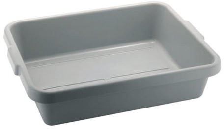 Chefline Tote Box 21'' x 15.5'' Grey, Catering, Cutlery or Dish Tray