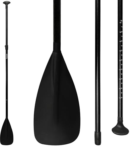 SereneLife remo paddle surf hinchable, Pala, Ajustable, Estable, Liviano, Desmontable