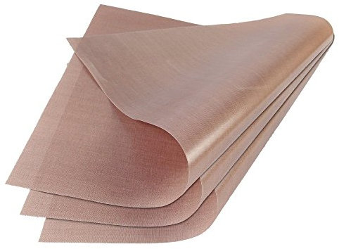 RETYLY 6PZ Foglio di Teflon 40X60Cm Teglia da Forno Riutilizzabile Resistente Antiolio Carta Forno A Prova di Utensili Antiaderente per Barbecue