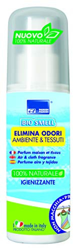 PARODI & PARODI- Bio Smell Elimina Odori Ambiente, Spray Anti Odore Tessuti, Profumatore Igienizzante con Estratto di Timo, Profumatore per Ambienti Naturale, 100 ml