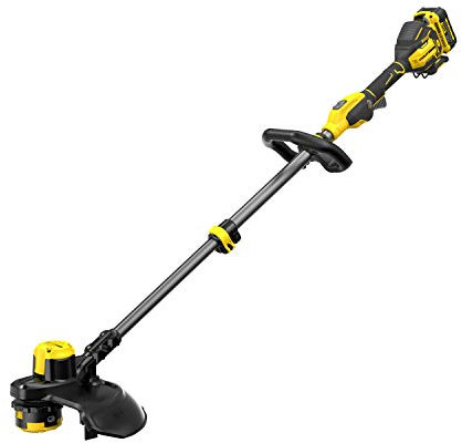 STANLEY FATMAX SFMCSTB933M-QW Rasentrimmer mit bürstenlosem Lithium-Motor, Schnittbreite 33 cm, Geschwindigkeit einstellbar, Doppelgriff 18 V 4,0 Ah