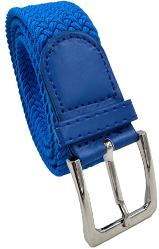 LisaModa Unisex Stretch Flechtgürtel für Damen und Herren in vielen Farben | Stufenlos verstellbarer Webgürtel aus flexiblem Textilgewebe – bequemer, dehnbarer Stoffgürtel für Freizeit & Alltag