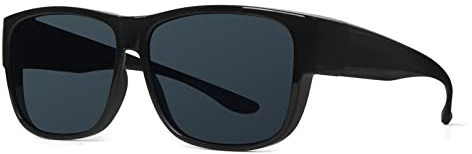 LVIOE Polarisiert Überzieh-Sonnenbrille Damen Herren, Fit Over Überbrille für Brillenträger UVA UVB Schutz
