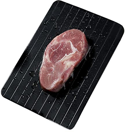 ZMREN Bandejas de descongelación, Placa de Descongelación Rápida de Alimentos para Pescado, Carne, Aves o Cualquier Otra Cosa Que esté congelada (29.5 x 21 x 0.2cm)