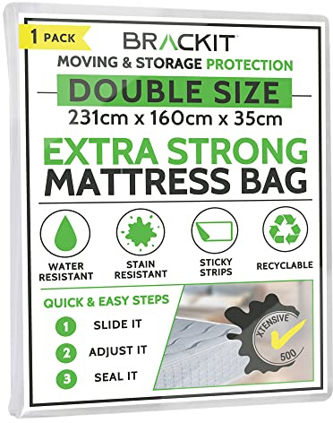 Mattress bag for moving HD - Double size 500g. 231cm x 160cm x 35cm. pack of 1