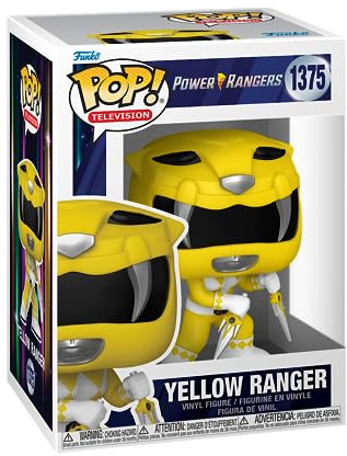 Funko POP! TV: Mystery MiniPR 30th - Yellow Ranger - Power Rangers TV - Samlingsbar vinylfigur - Presentidé - Officiell Merchandise - Leksaker för barn och vuxna - TV-fans - Modellfigur för samlare