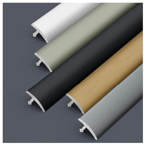 CMJYMX Schwellenleiste, Teppich- Und Bodenübergangsstreifen, Abdeckleiste Für Wand/Spiegel/Möbel/Tür/Kleiderschrank/Wohnkultur (0,9 M X 2)(Color:C-30mm,Size:Black)