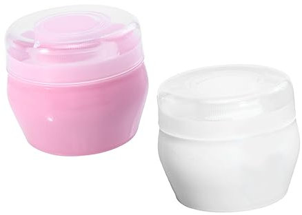 BESTonZON 2sätze Puderquaste Mit Griff Für Babypuderbehälter Talkumpuderquaste Für Puderquastenetui Puderquastenbox Für Babypuderquaste Puderquaste Behälter Für Babypuderquaste Talkumpuderqu