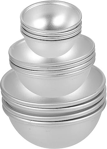 Gogogmee 12stücke Badekugelform Halbkreis Kuchenform Diy Bastelform Badekugel-herstellungszubehör Kuchenform-zubehör Backzubehör Backwerkzeug Kuchen-diy-werkzeug Bastelform