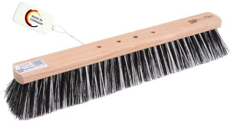 BawiTec OssiBlitz-Besen 4-Loch Wechselsystem ohne Stiel Besenstiel sehr Harte Borsten BorstenMix 50cm breiter Besen Ossi-Blitz Kehrbesen Feger Straßenbesen (50cm OHNE Stiel)