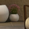 newgarden Vaso rotondo per fiori e piante, dalia, molto resistente, per esterni, dimensioni disponibili, con serbatoio dell'acqua e scarico dell'acqua, realizzato in polietilene