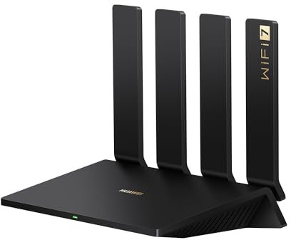 HUAWEI WiFi BE3 Pro, Wi-Fi 7 doppia banda 3,6 Gbps, Smart Antenna, 2x2,5GE+2xGE, Configurazione semplice, Diagnostica Wi-Fi visualizzata, Controlli genitori, HomeSec, Esclusivamente su Amazon