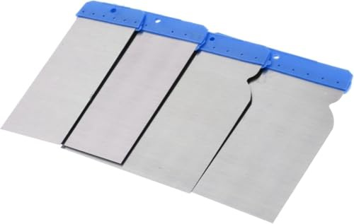 4 Stück Spachtel Spachtel Lackschaber Wandschaber Autoreparatur Spachtel Anwendung Spachtelmasse Putz Zement Handwerkzeug Spachtel E (A)