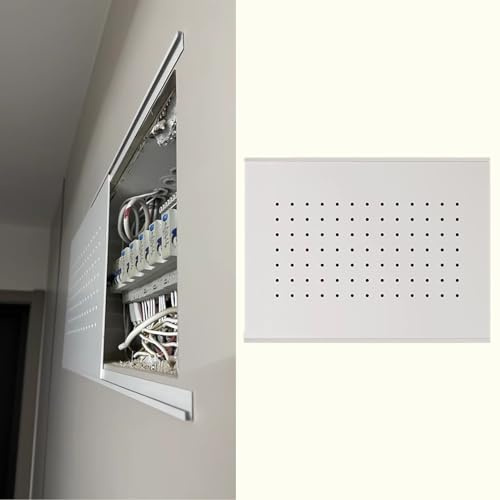 Cache Compteur Electrique Cache-Panneau Électrique Fin de 5 Mm pour Habillage Mural, Cache-Boîtier de Disjoncteur Homeline pour Décoration, Cache-Boîtier de Fusibles Intérieur(Style/B,40x30cm(15 3/4x1