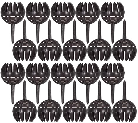 BAZEITFLOW 20 pièces Boîte à Engrais pour Plantes Bonsaï Panier Abs à Libération Design Orchidées Fertilisation Facile pour Jardin et Plantes Pot