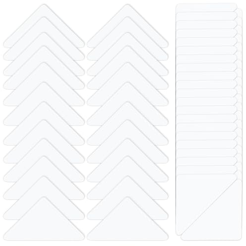 100 Pcs Collar Stays for Polo Shirts Collar Stays for Men's Dress No Curls Collars Plastic Support Rack Sticker Triangles Collars Anti-Warping Edge Sticker for Shirt Women and Men