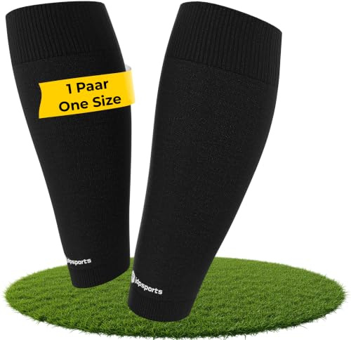 JDP Premium Tubes, 100% atmungsaktive Fußball Tubes, 1 Paar hochwertige Fussball Stutzen ohne Socken, Stulpen Fußball Sleeves Herren Damen One Size, Fussball Zubehör, abgeschnittene Fußballstutzen